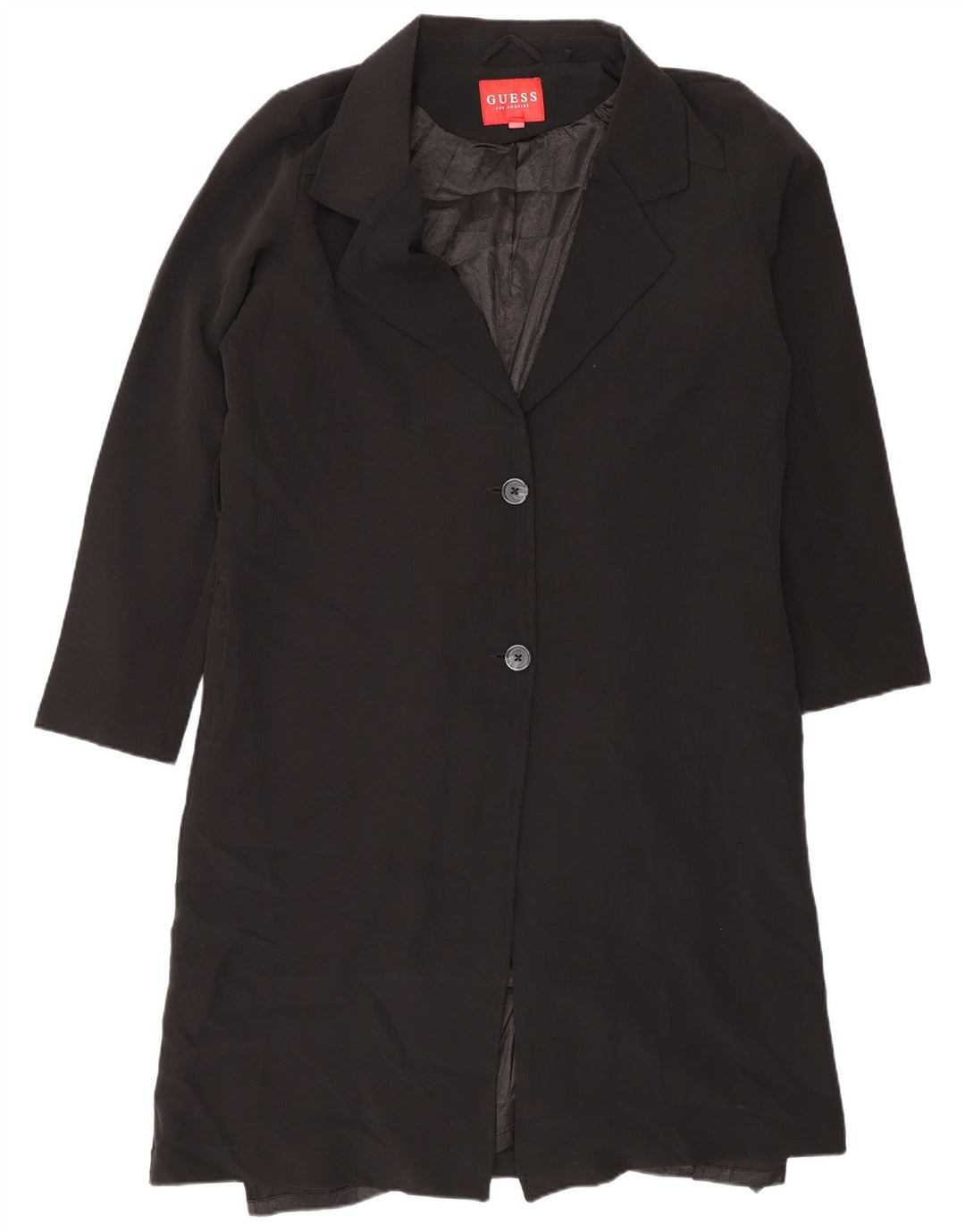 Guess Womens Overcoat UK 18 XL Black Polyester