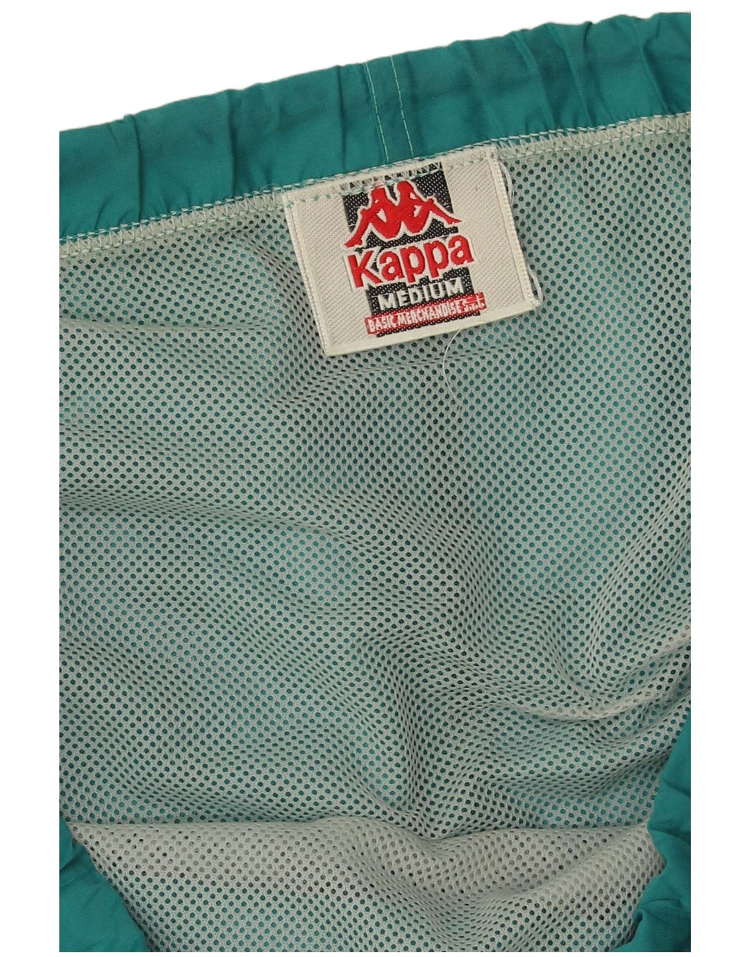 Kappa Mens Graphic Swimming Shorts Medium  Green Colourblock Polyester