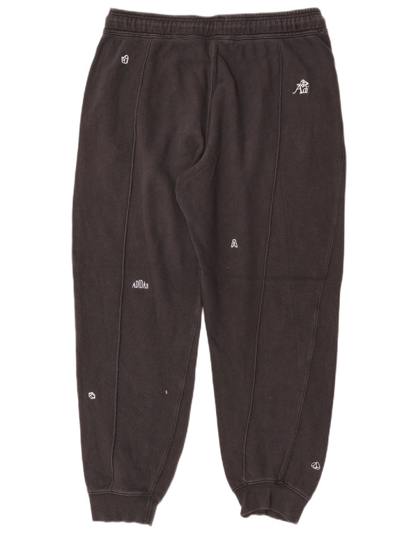 Adidas Womens Three Stripes Tracksuit Trousers Joggers UK 16/18 Large Black