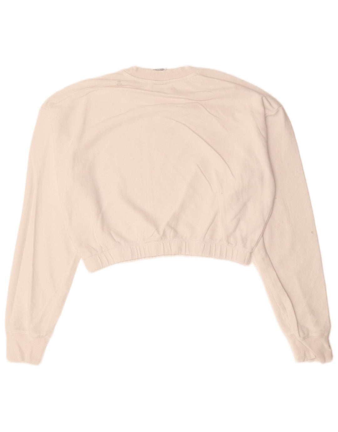 CHAMPION Womens Crop Sweatshirt Jumper UK 18 XL White Cotton