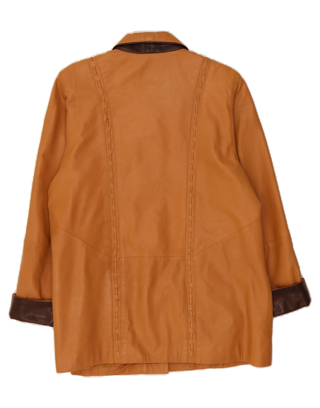 HIDEPARK Womens Leather Jacket UK 16 Large Brown Leather Vintage Hidepark and Second-Hand Hidepark from Messina Hembry 