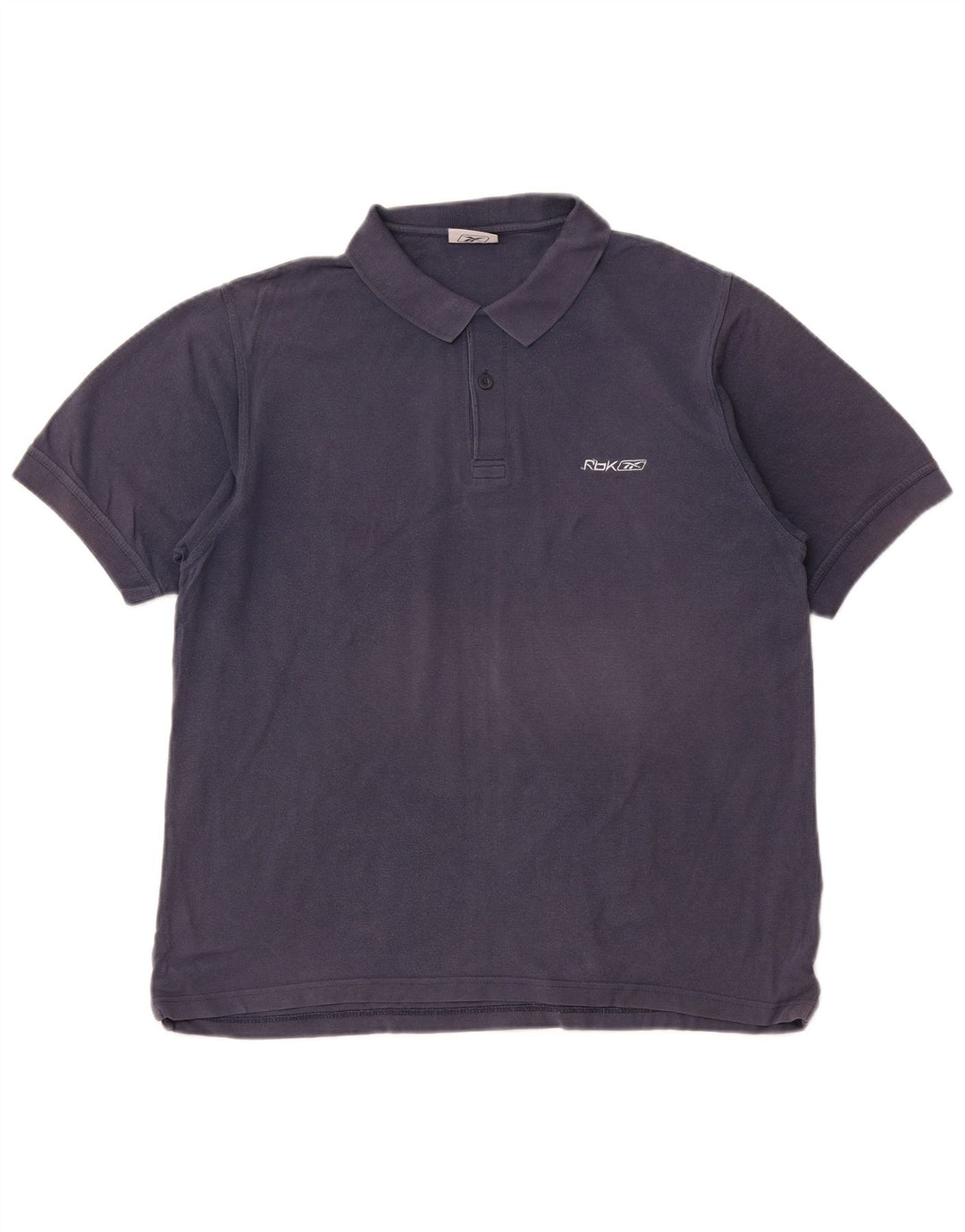 REEBOK Mens Polo Shirt Medium Navy Blue