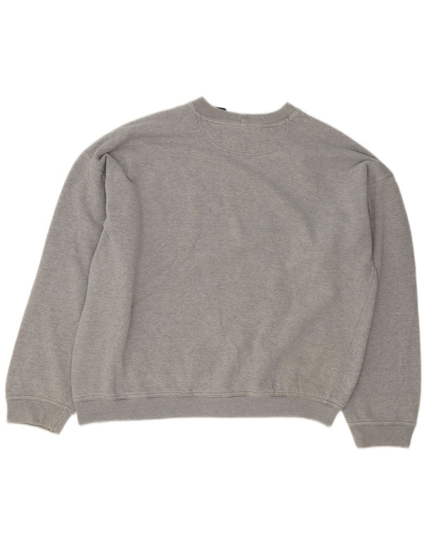 Gap Mens Loose Fit Sweatshirt Jumper Medium Grey Flecked Cotton