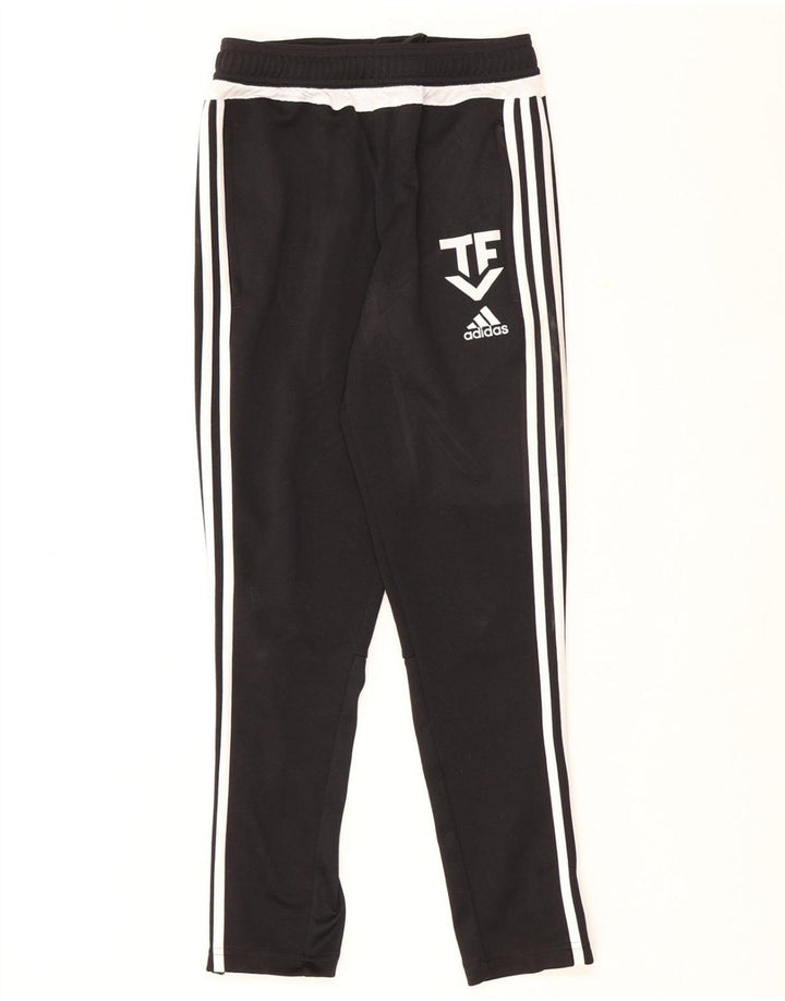 ADIDAS Boys Graphic Tracksuit Trousers 11-12 Years  Black Polyester Vintage Adidas and Second-Hand Adidas from Messina Hembry 