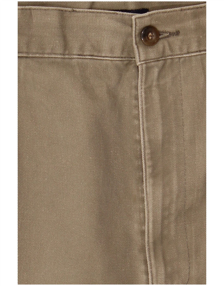 DOCKERS Mens Pegged Chino Shorts W40 XL Khaki Cotton