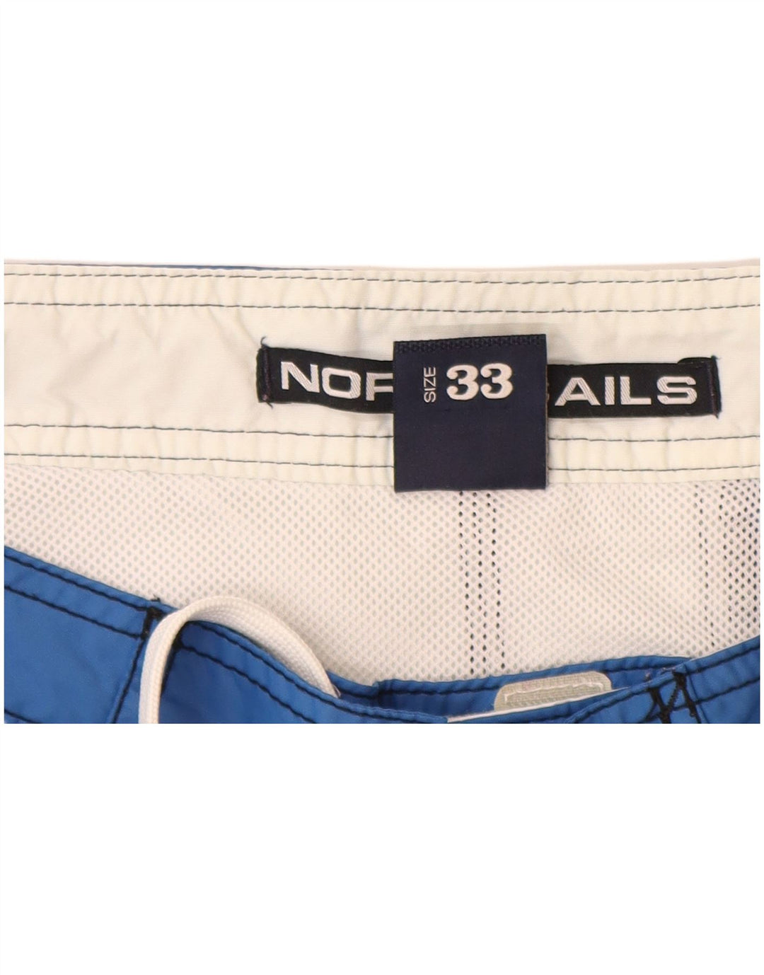 NORTH SAILS Mens Graphic Swimming Shorts Medium  Blue Colourblock