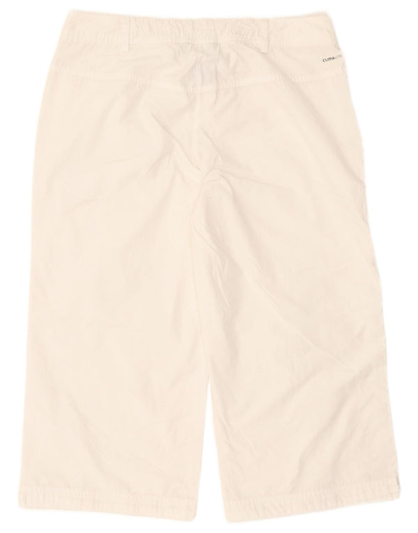 Adidas Womens Clima 365 Capri Trousers UK 12 Medium W30 L20 White