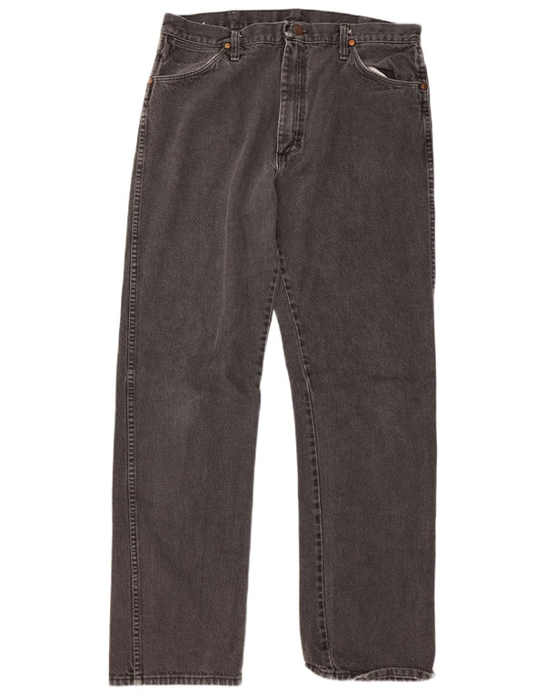 Wrangler Mens Straight Jeans W36 L34 Grey