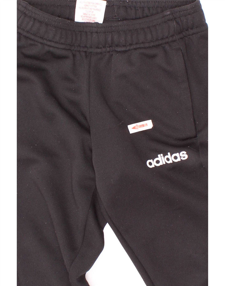 Adidas Boys Climalite Tracksuit Trousers 3-4 Years Black Polyester
