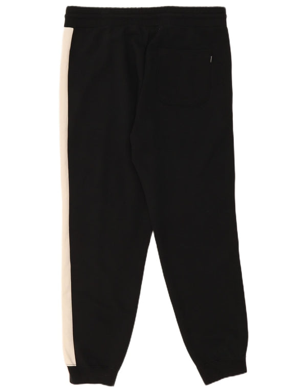 Converse Mens Tracksuit Trousers Joggers Medium Black Colourblock Polyester