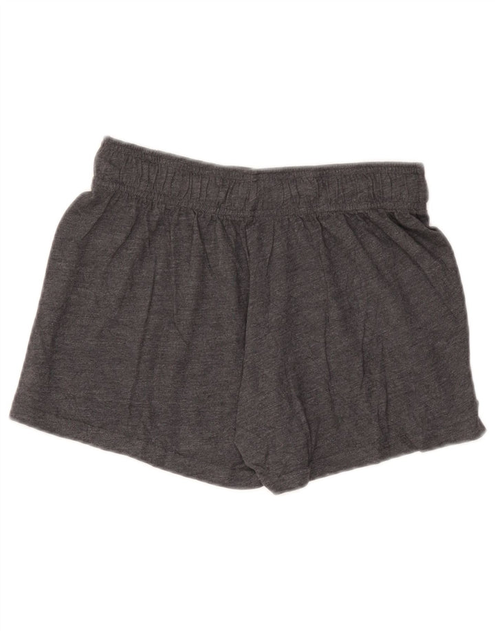 REEBOK Womens Sport Shorts UK 10 Small  Grey Cotton