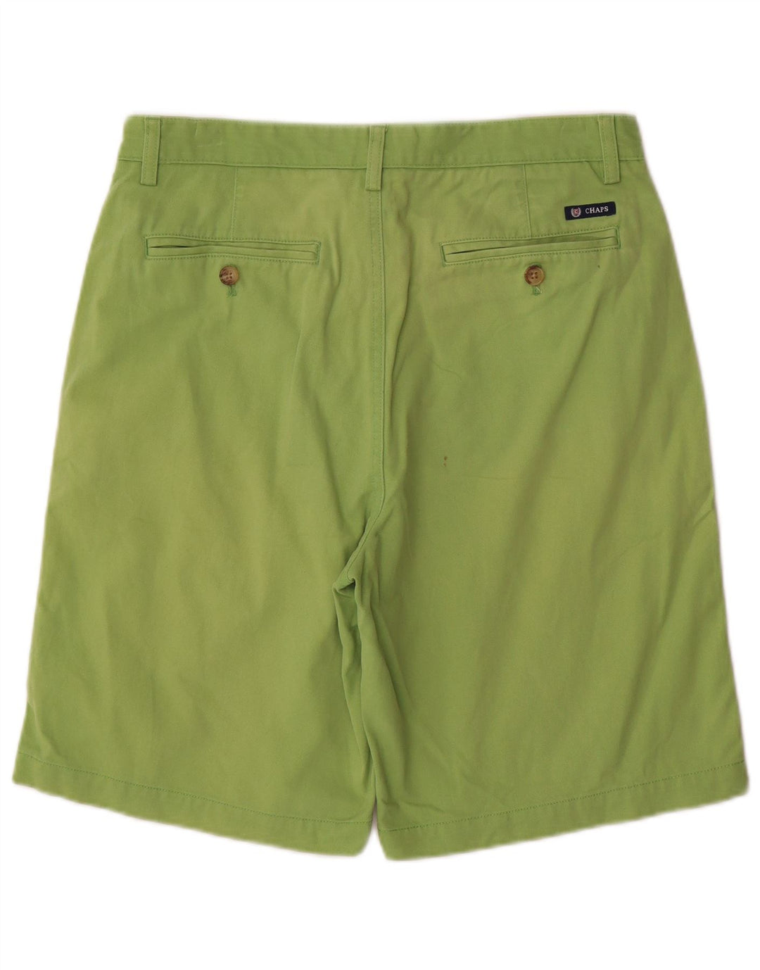 CHAPS Mens Chino Shorts W32 Medium Green Cotton