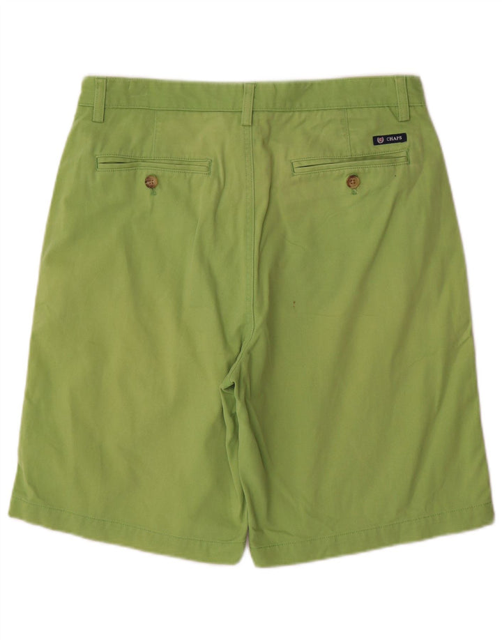 CHAPS Mens Chino Shorts W32 Medium Green Cotton