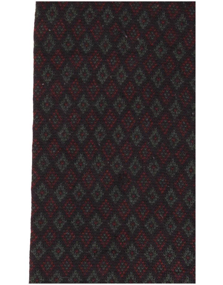 MONTECATINI Mens V-Neck Jumper Sweater Large Multicoloured Geometric