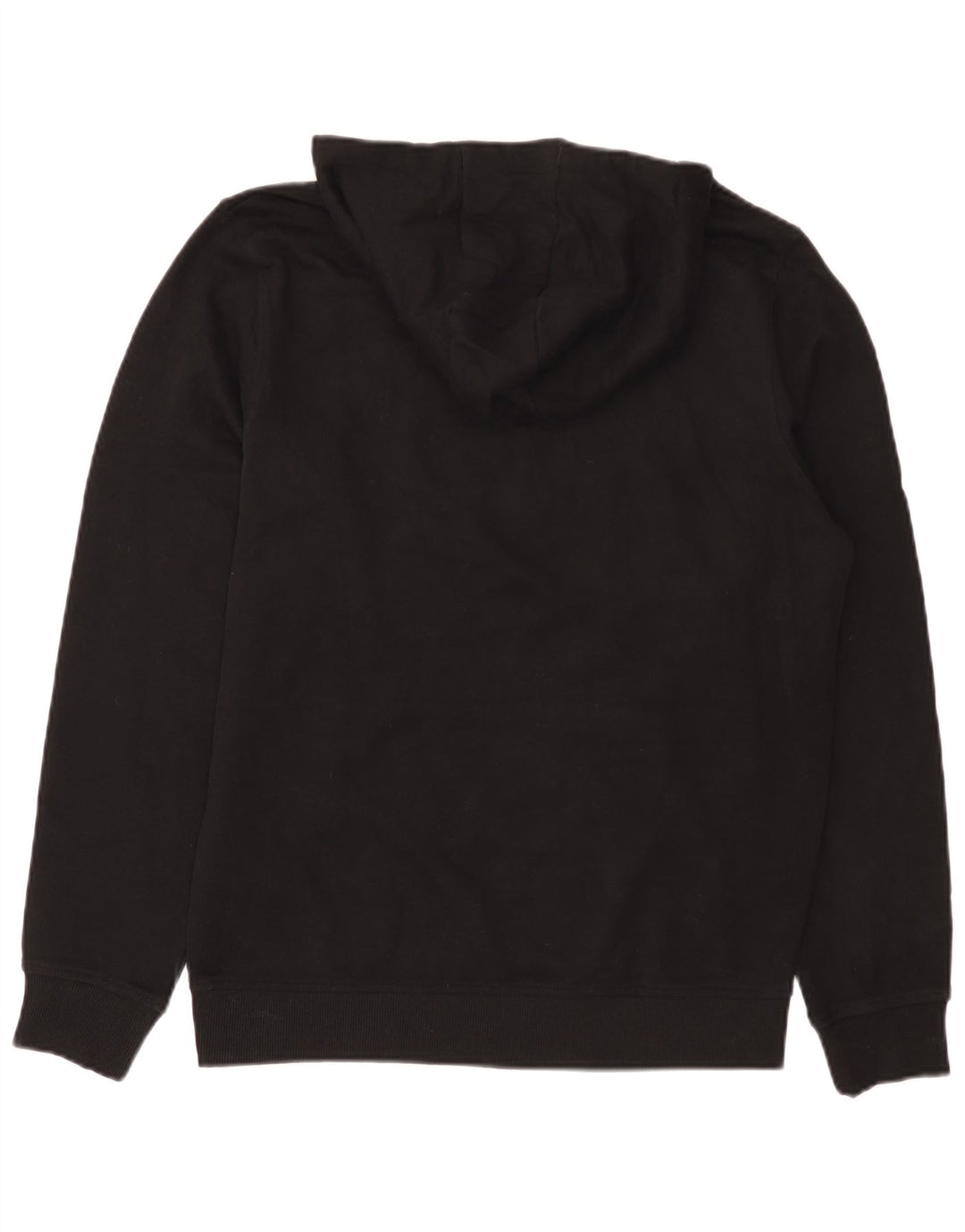 Lyle & Scott Mens Hoodie Jumper Medium Black Cotton