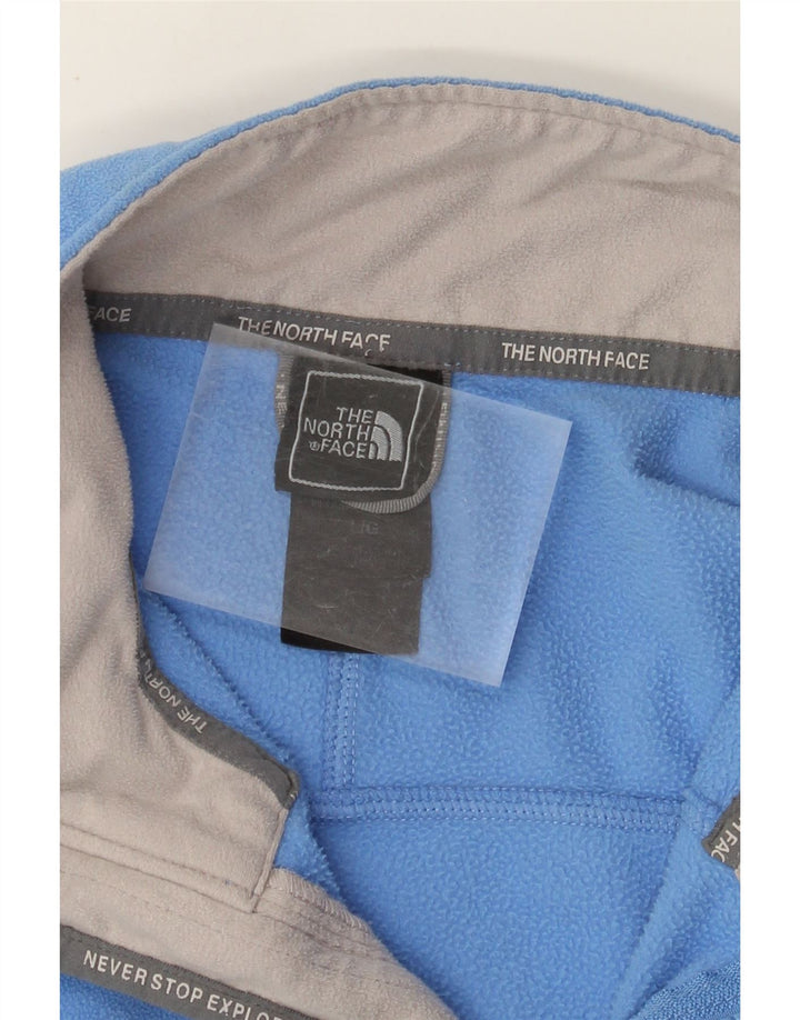 The North Face Womens Fleece Jacket UK 16 Large Blue Polyester