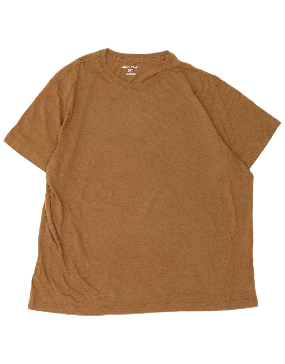 EDDIE BAUER Mens T-Shirt Top 2XL Brown Cotton