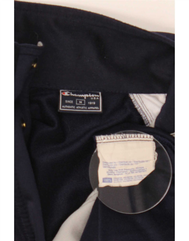 Champion Mens Tracksuit Top Jacket Medium Navy Blue Colourblock Polyester