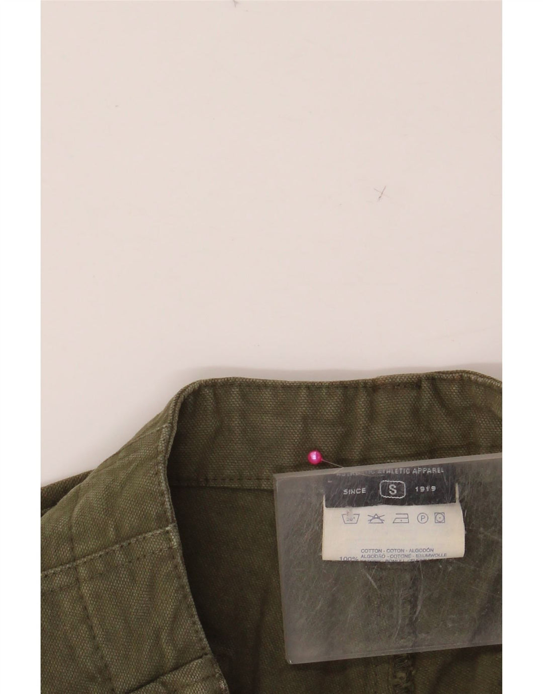 CHAMPION Mens Straight Chino Trousers Small W32 L32 Khaki Cotton