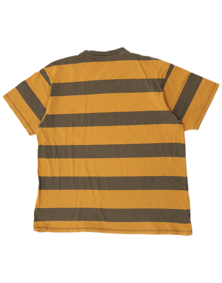 Levi's Mens T-Shirt Top Large Yellow Striped