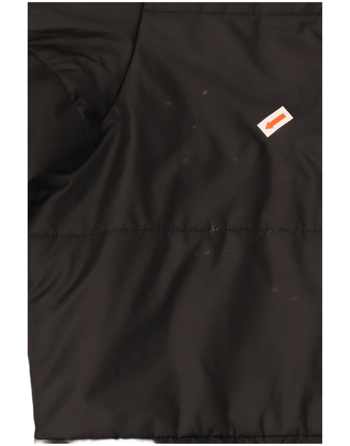 ADIDAS Mens Padded Jacket UK 38 Medium Black Polyester