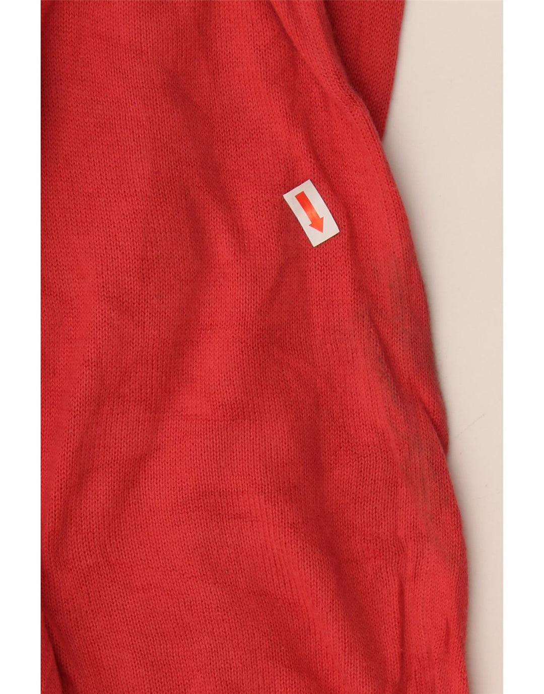 TOMMY HILFIGER Mens V-Neck Jumper Sweater Medium Red Cotton Vintage Tommy Hilfiger and Second-Hand Tommy Hilfiger from Messina Hembry 