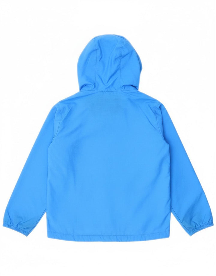 Puma Boys Hooded Rain Jacket 7-8 Years Blue Polyester