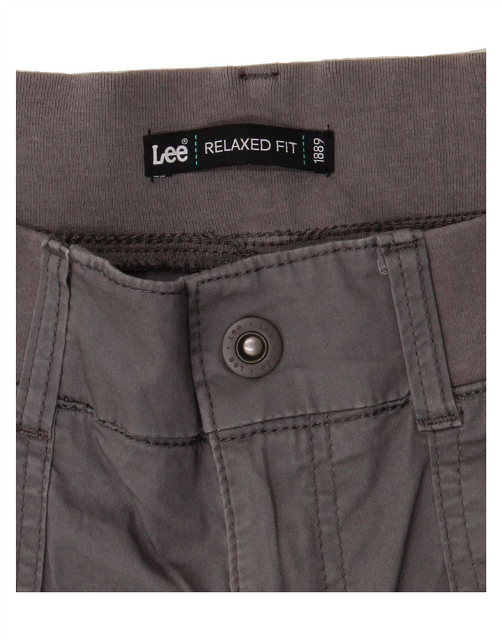 LEE Womens Relaxed Fit Capri Cargo Trousers  W34 L22 Grey Vintage Lee and Second-Hand Lee from Messina Hembry 