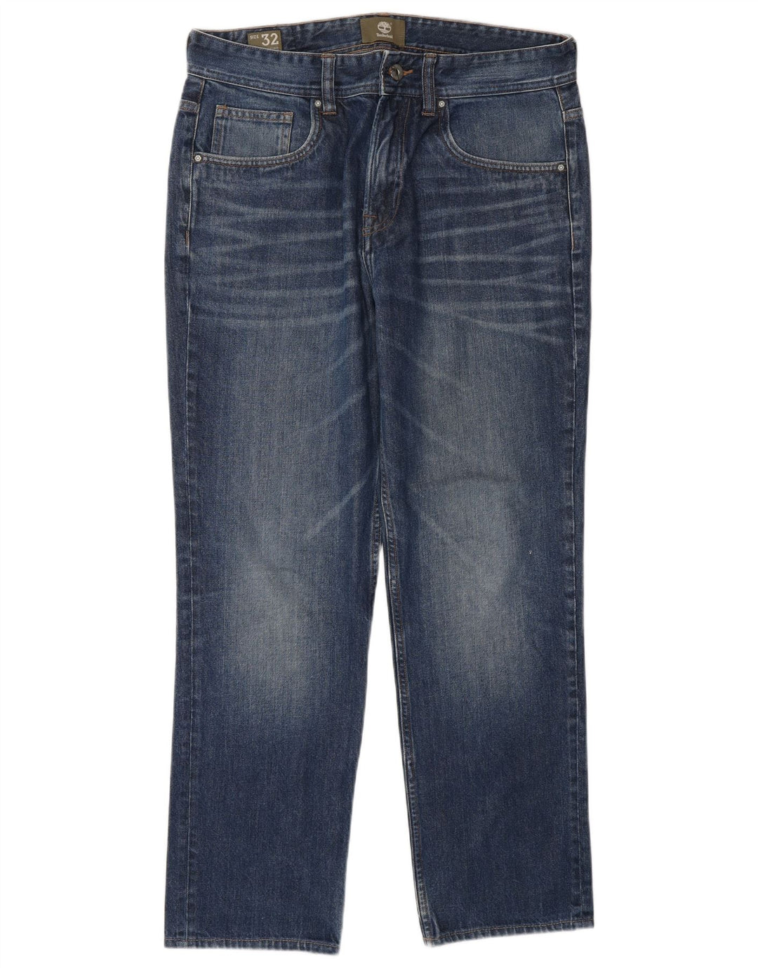 TIMBERLAND Mens Straight Jeans W32 L29 Blue Cotton