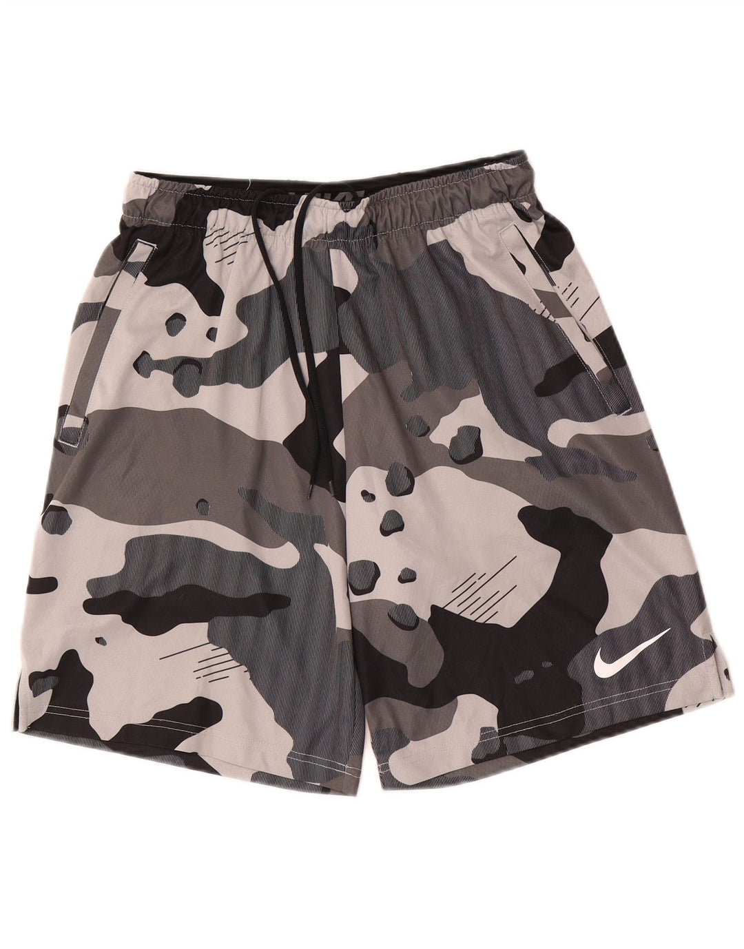 Nike Mens Dri Fit Sport Shorts Medium Grey Camouflage Polyester