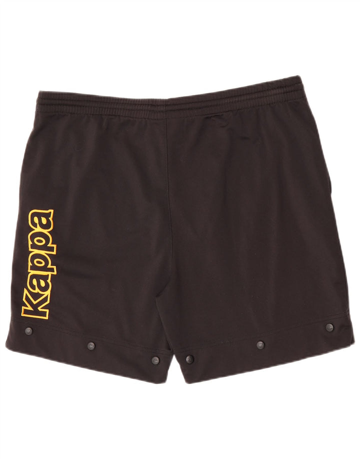 Kappa Mens Graphic Sport Shorts XL  Black Polyester