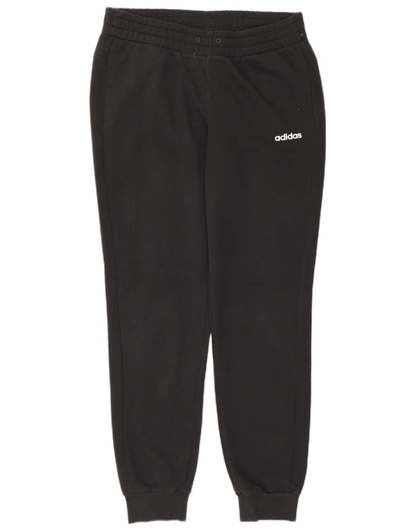 Adidas Womens Tracksuit Trousers Joggers UK 12/14 Medium Black Cotton