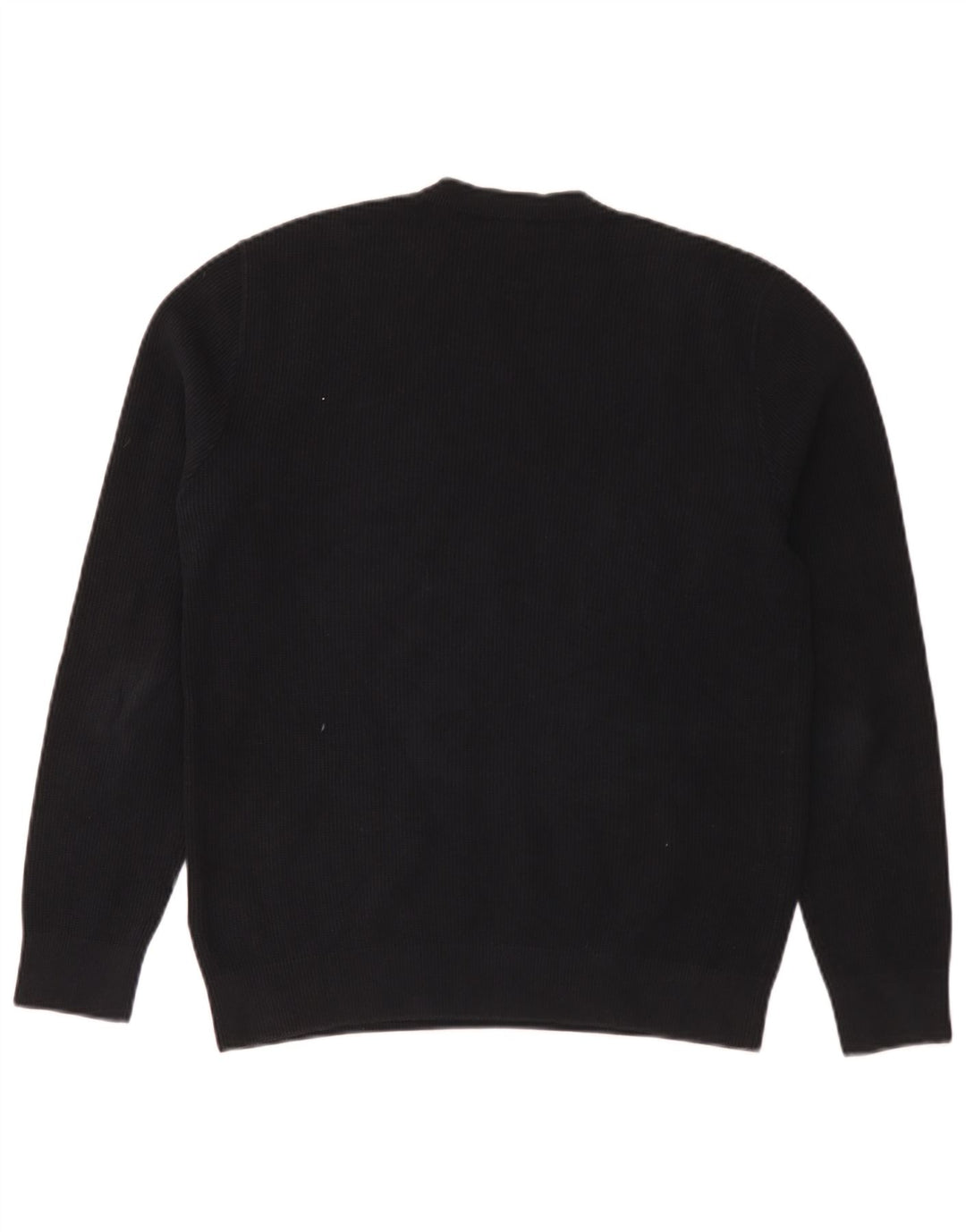 Cos Mens Crew Neck Jumper Sweater Small Black Cotton