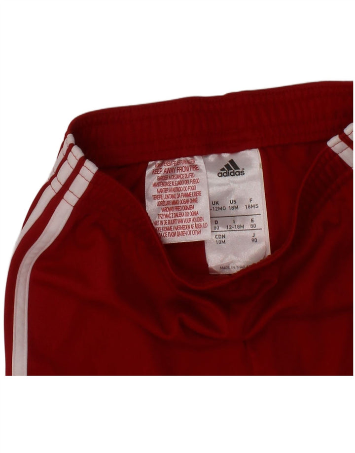 ADIDAS Baby Boys Sport Shorts 9-12 Months  Red Polyester