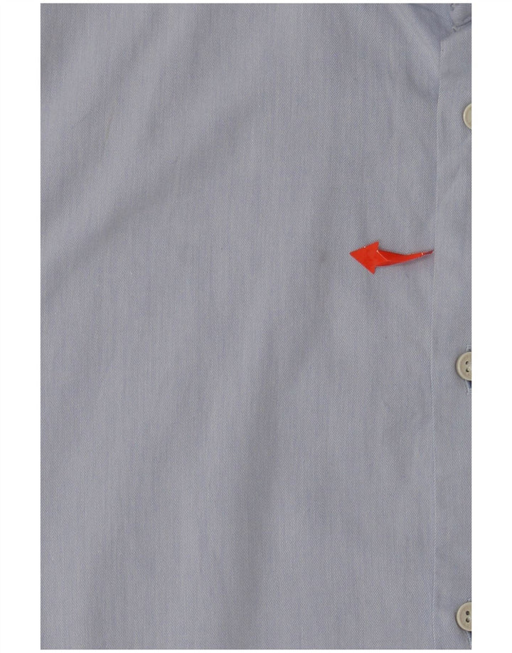 DACK'S Mens Slim Fit Shirt XL Blue Cotton