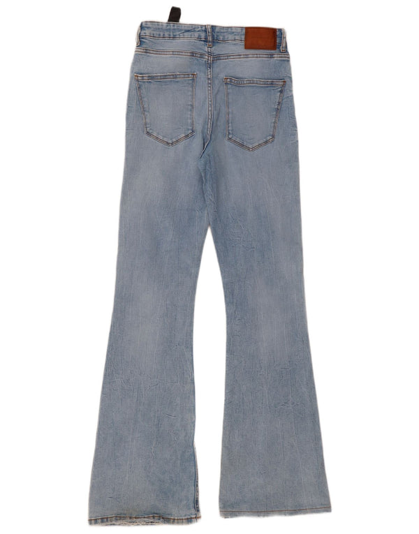 Zara Womens Flared Jeans EU 38 Small W28 L33 Blue Cotton