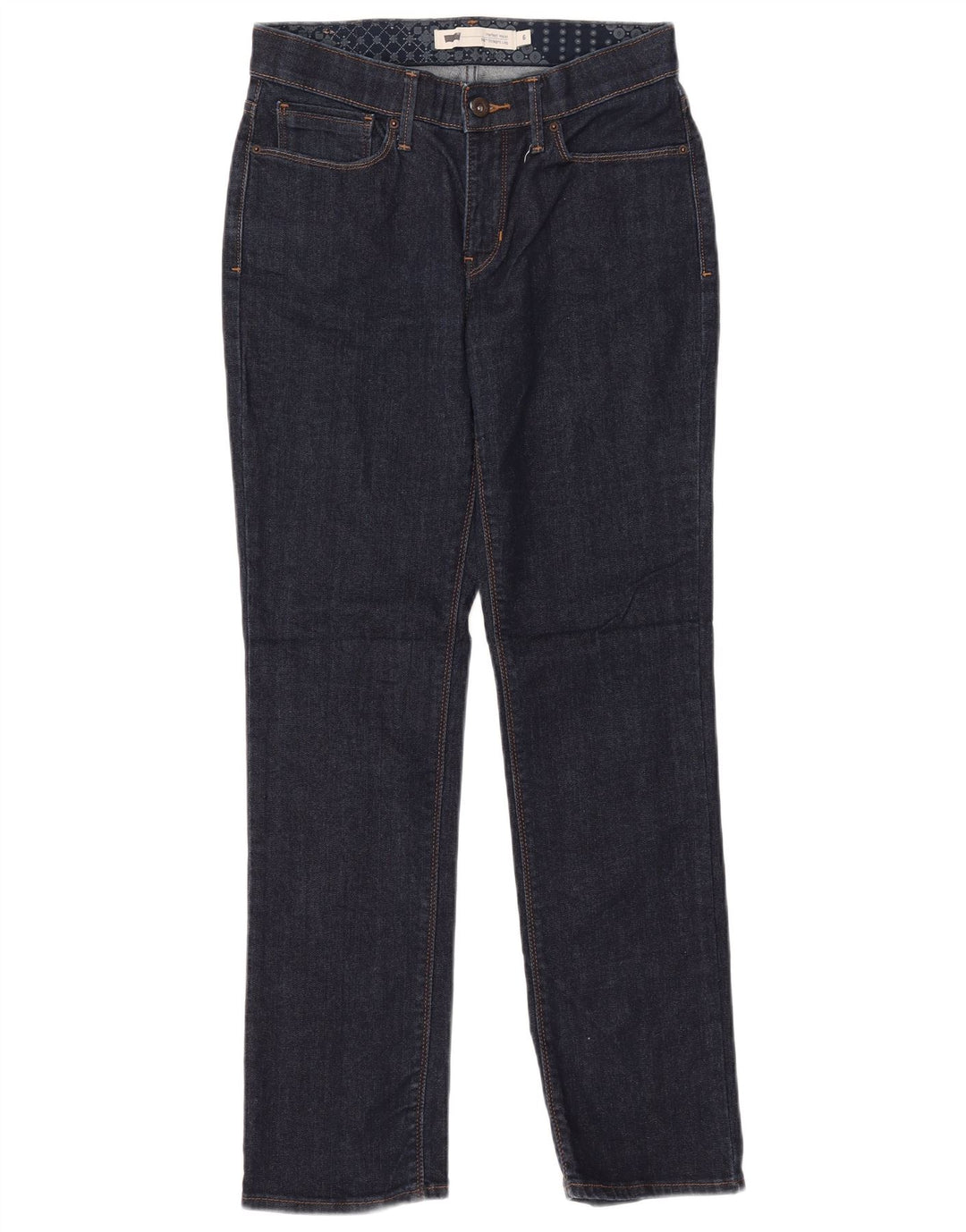 Levi's Womens Straight Jeans US 6 Medium W28 L30 Navy Blue Cotton