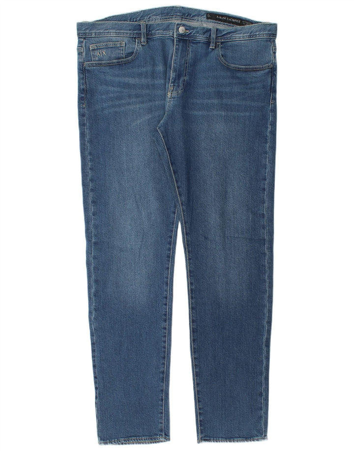 ARMANI EXCHANGE Mens Slim Jeans W36 L32  Blue Cotton