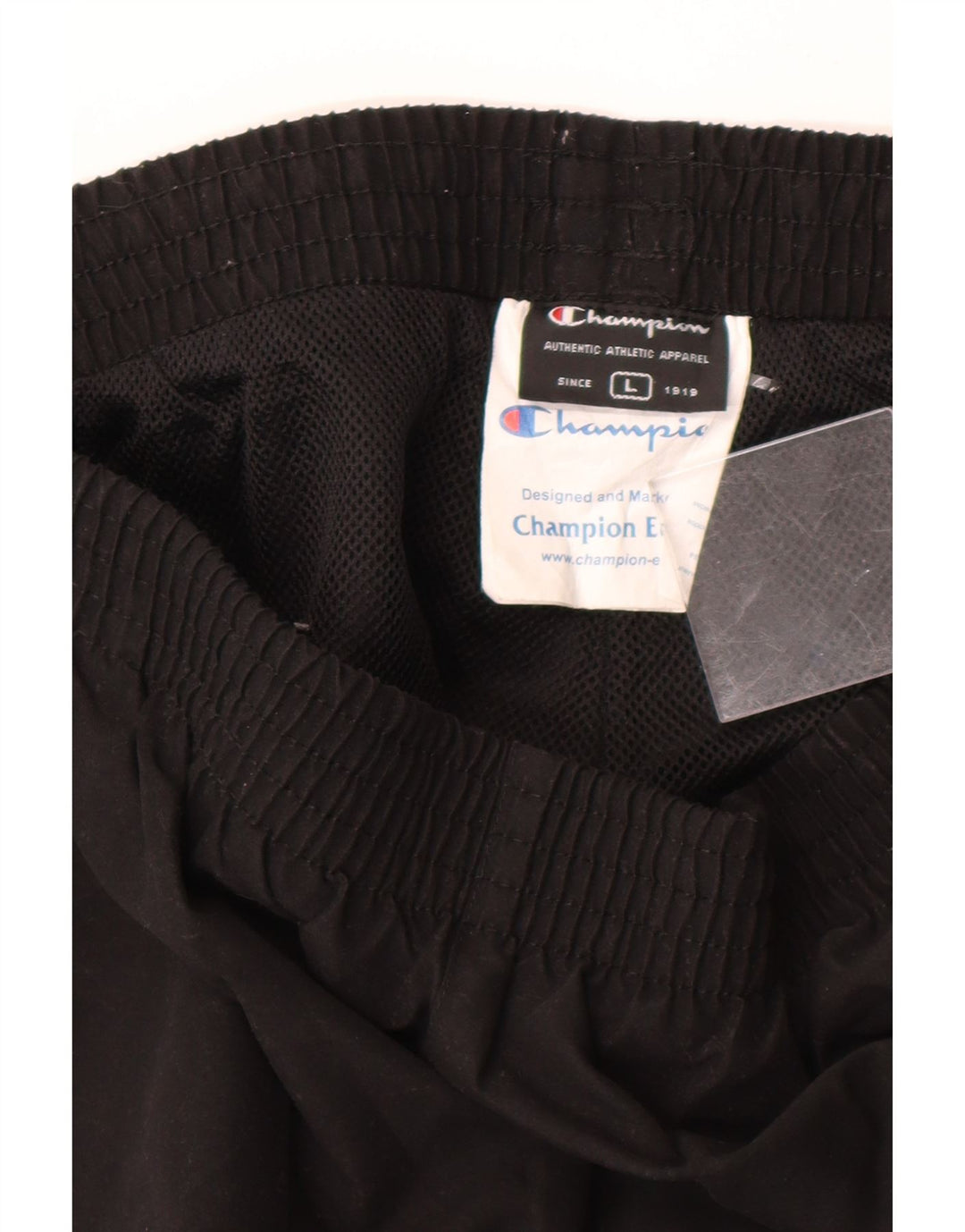 CHAMPION Mens Tracksuit Trousers Large  Black Polyester