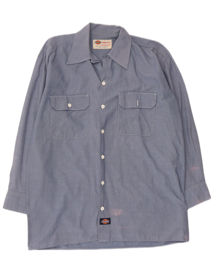 DICKIES Mens Shirt Medium Blue Cotton