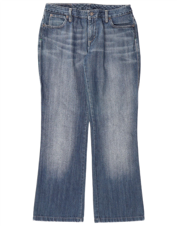 BENETTON Womens Bootcut Jeans IT 44 Medium W32 L30 Blue Cotton