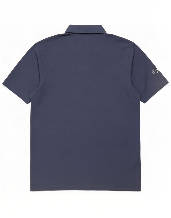 Adidas Mens Polo Shirt Large Navy Blue Polyester