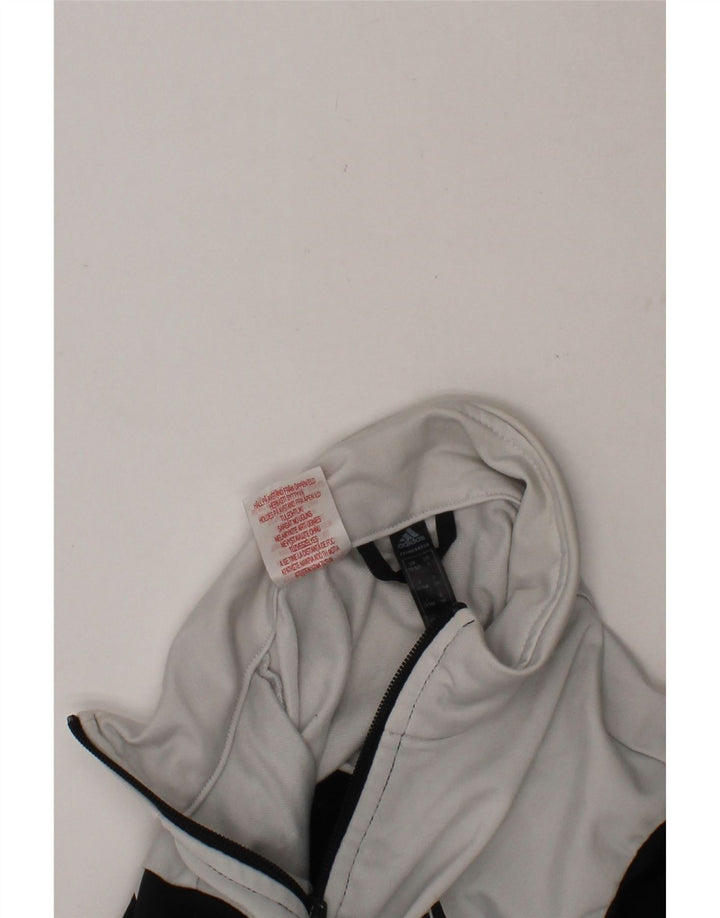 ADIDAS Boys Tracksuit Top Jacket 13-14 Years Black Colourblock Polyester Vintage Adidas and Second-Hand Adidas from Messina Hembry 