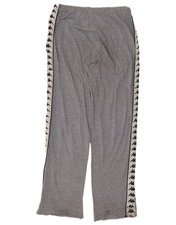 Kappa Mens Graphic Tracksuit Trousers Large Grey Colourblock Cotton