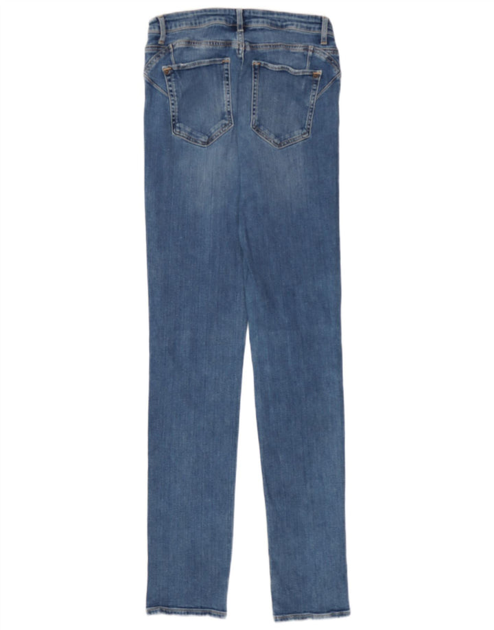 White Stuff Womens Long Straight Skinny Jeans UK 12 Medium W30 L32 Blue