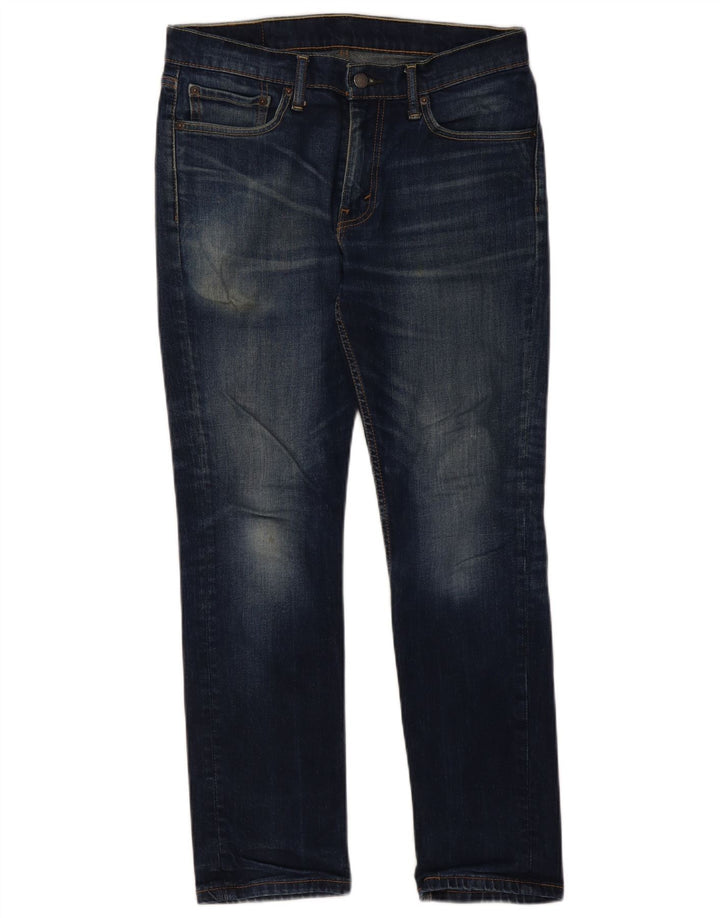 Levi's Womens 511 Slim Jeans W32 L30 Navy Blue Cotton