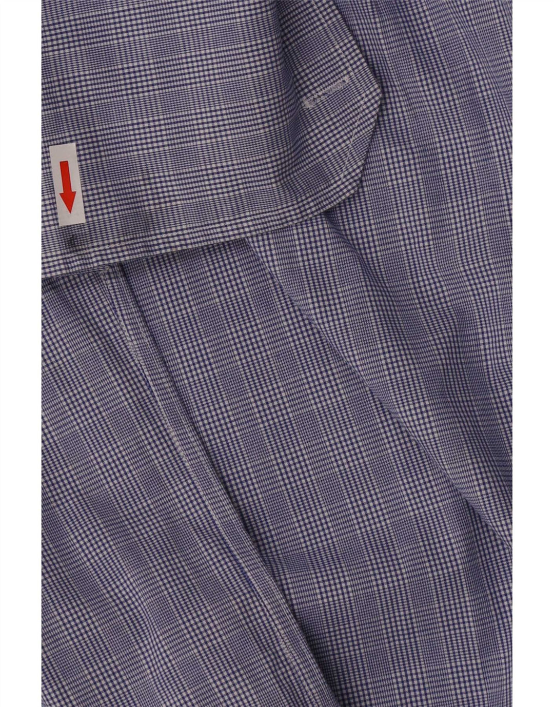 Tommy Hilfiger Mens Formal Shirt Size 15 1/2 Medium Blue Houndstooth