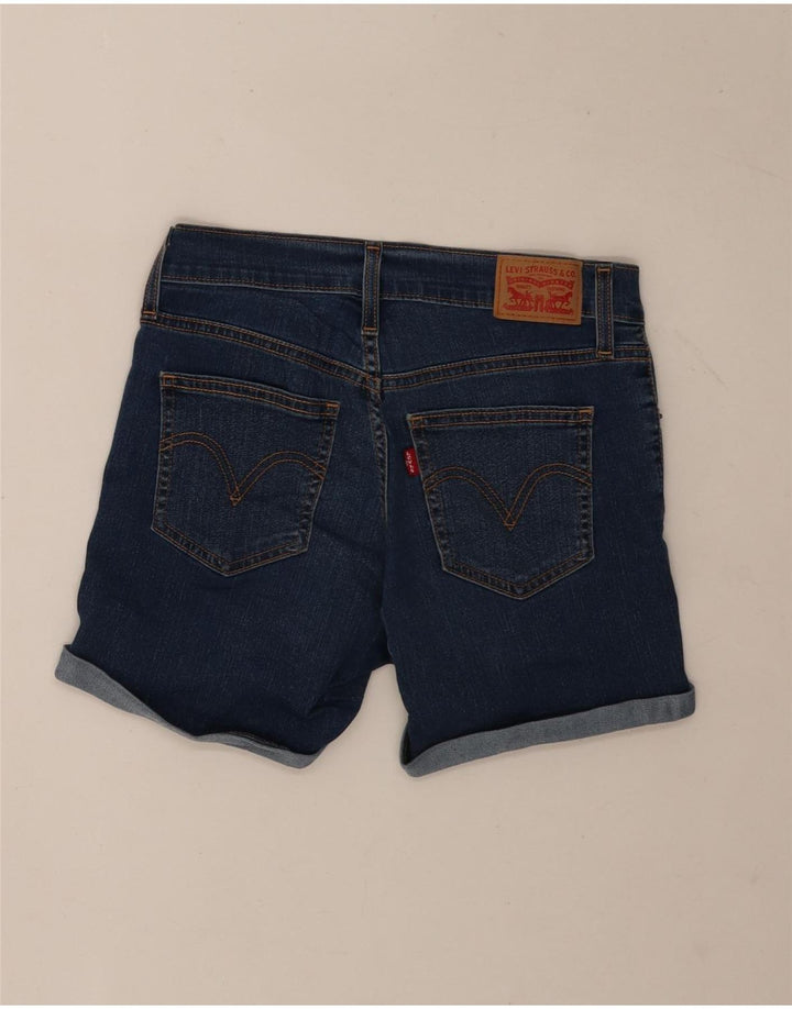 Levi's Womens Denim Shorts W26 Small Navy Blue Cotton