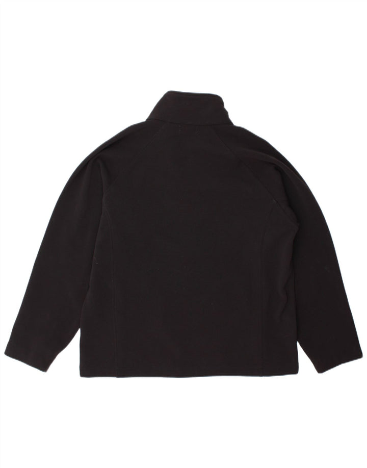 Kappa Womens Tracksuit Top Jacket UK 18 XL Black Polyester