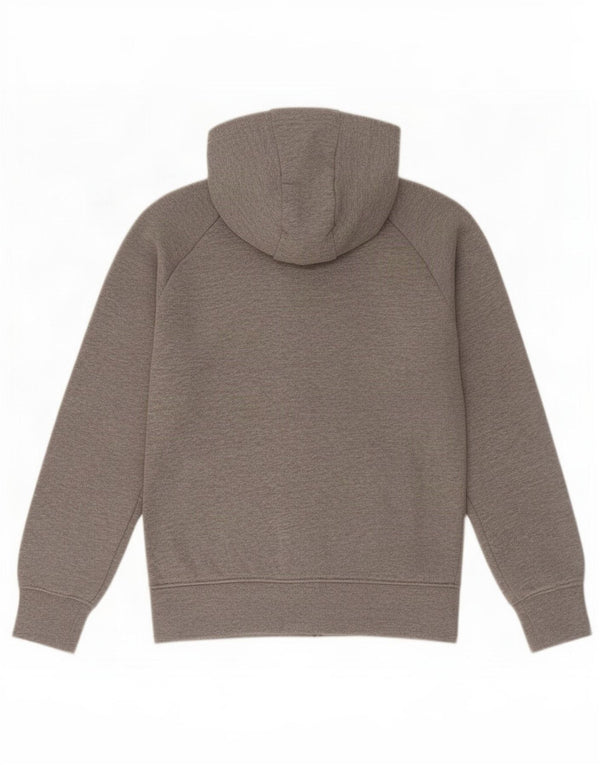 Nike Boys 3BRAND Graphic Zip Hoodie Sweater 10-11 Years Medium Grey Flecked